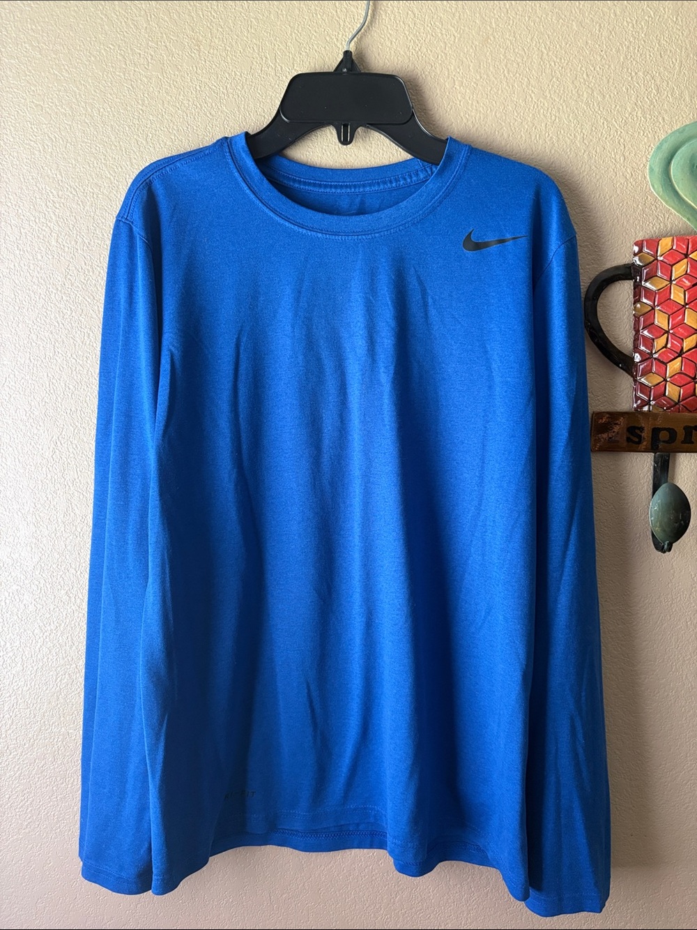 Nike Royal Blue Long Sleeve Performance Tee